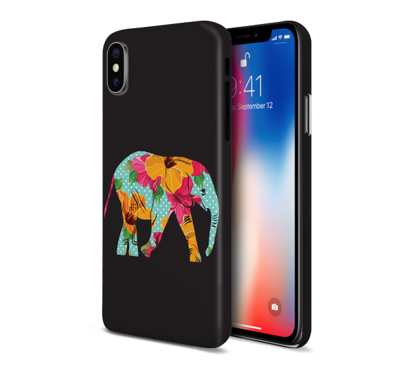 Floral Indian Elephant Phone Case for Apple iPhone, Samsung Galaxy, & Google Pixel